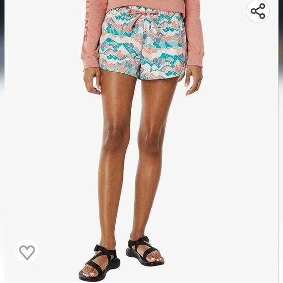 The North Face Printed Class V Shorts Porcelain Green Mountain Camo Print 3X - Picture 3 of 7